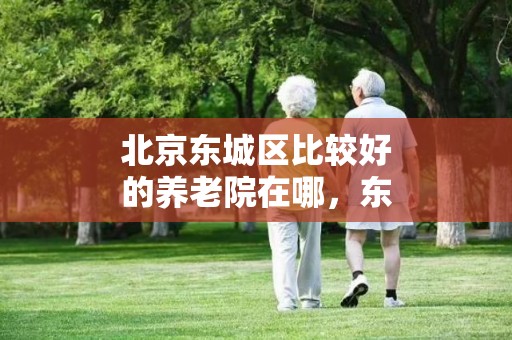 北京东城区比较好的养老院在哪，东城区养老院收费详细介绍